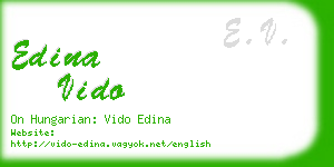 edina vido business card